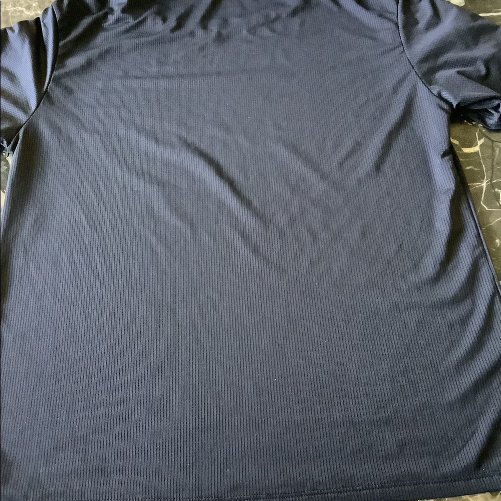 Fabletics Drawstring Sleeve Black Nylon Tee Shirt… - image 4